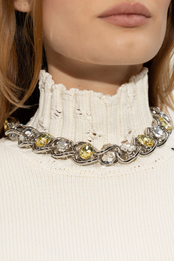 Marni Rhinestone-embellished necklace
